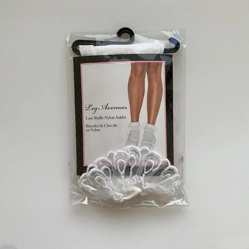 LACE Ruffle Nylon Anklet - Picture 1 of 3